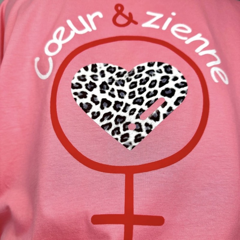 Tee-Shirt Cœur&zienne ROSE