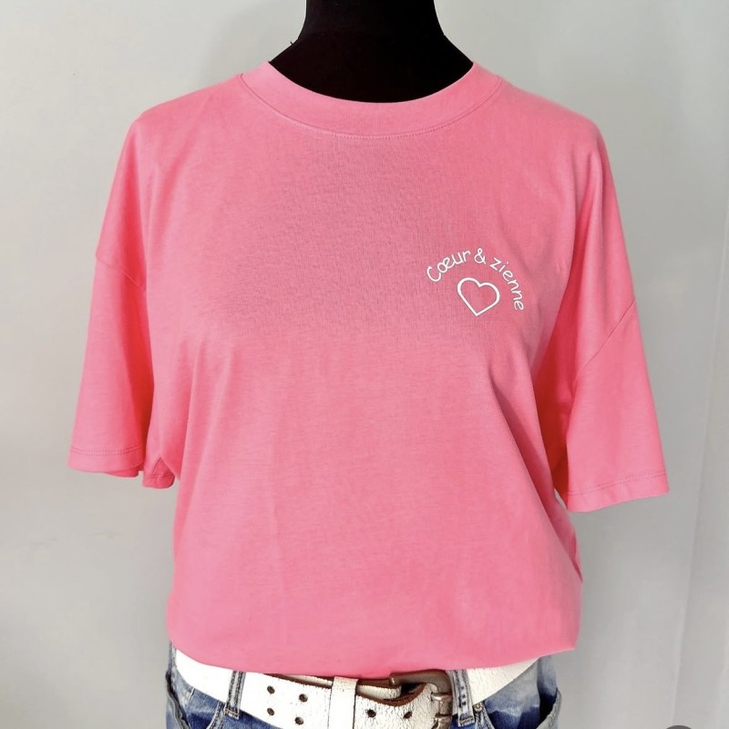 Tee-Shirt Cœur&zienne ROSE