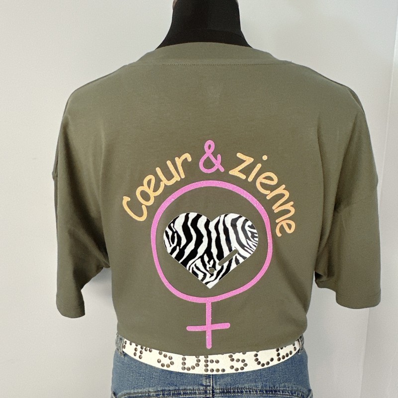 Tee-Shirt Cœur&zienne KAKI
