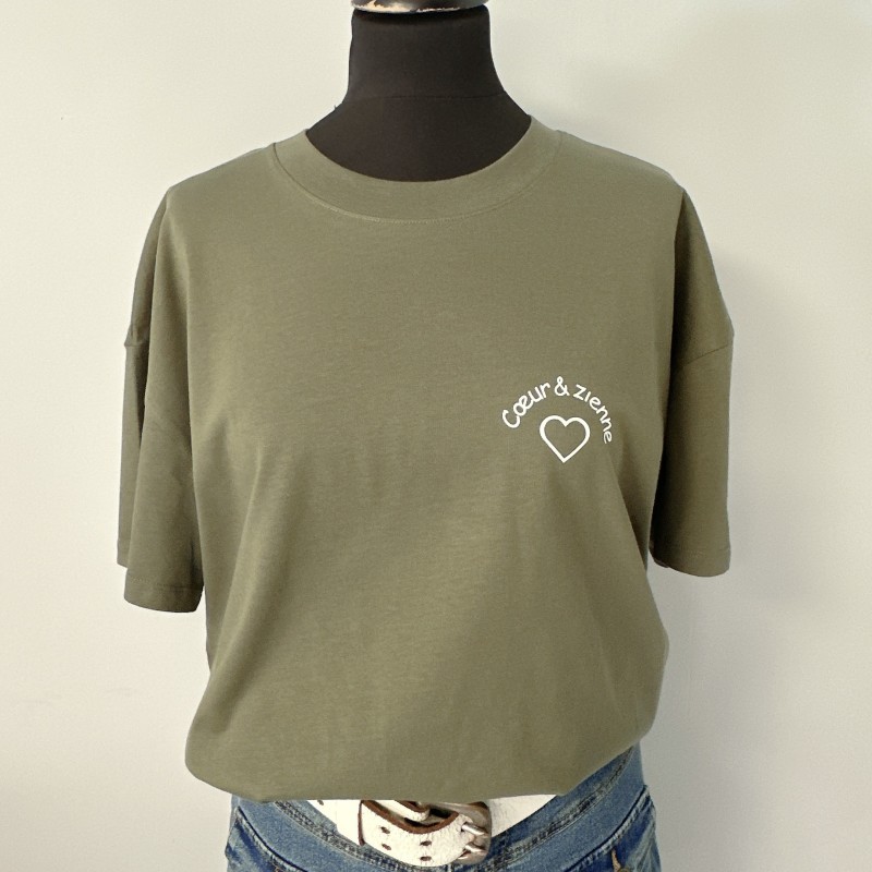 Tee-Shirt Cœur&zienne KAKI