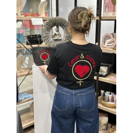Tee-Shirt Cœur&zienne NOIR